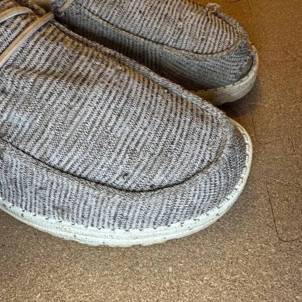 Hey Dude Wendy Stretch Rose‎ Grey Slip On Loafers Womens Size 8 121416830
